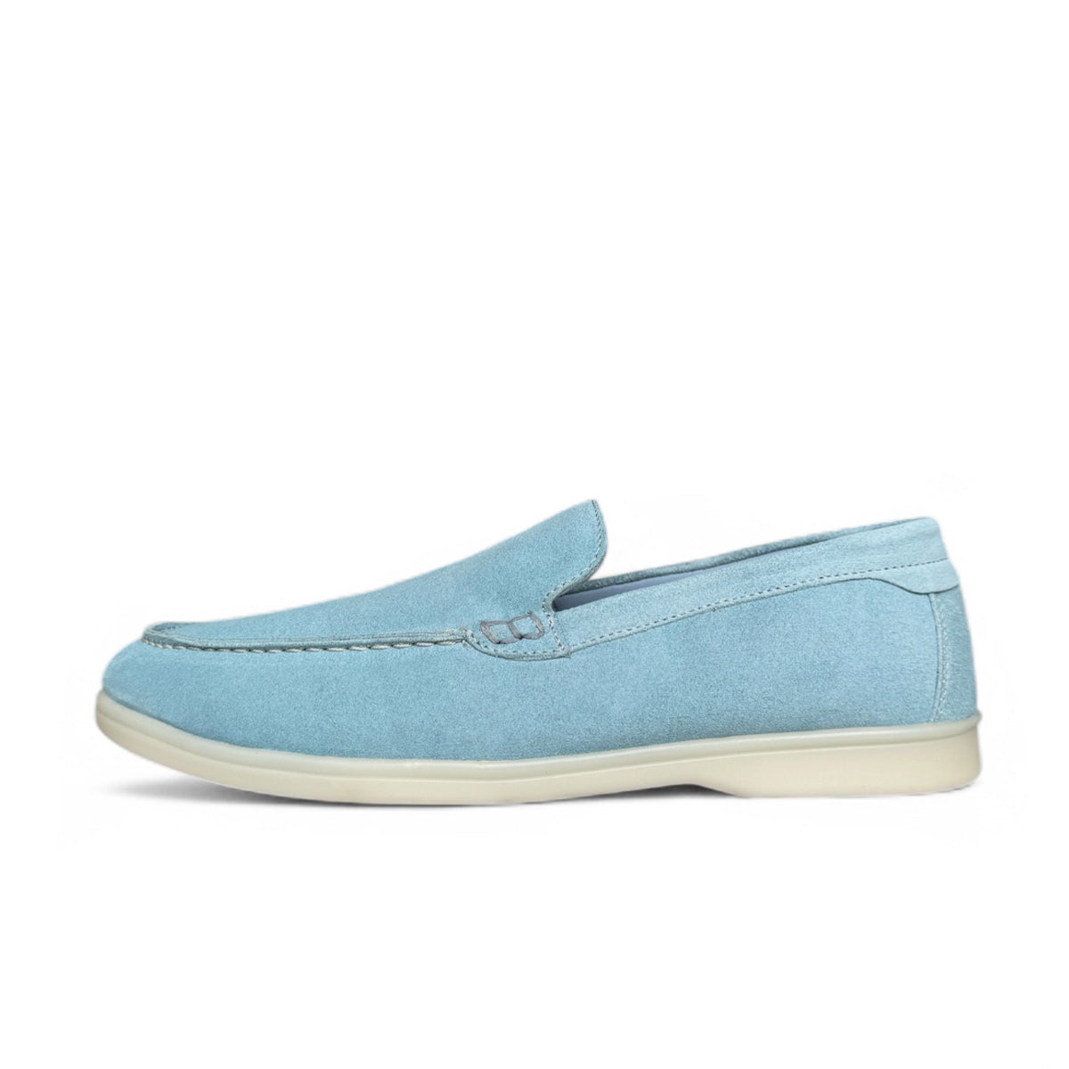 CHAUSSURE EN CUIR BLEU CIEL-CNG