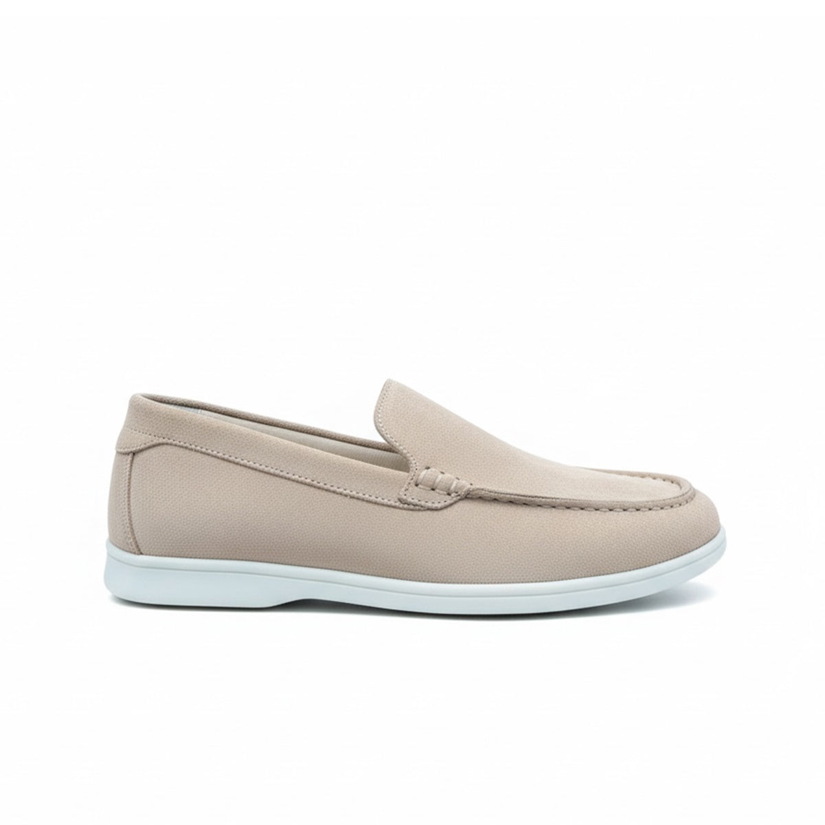 CHAUSSURE EN CUIR BEIGE-cng