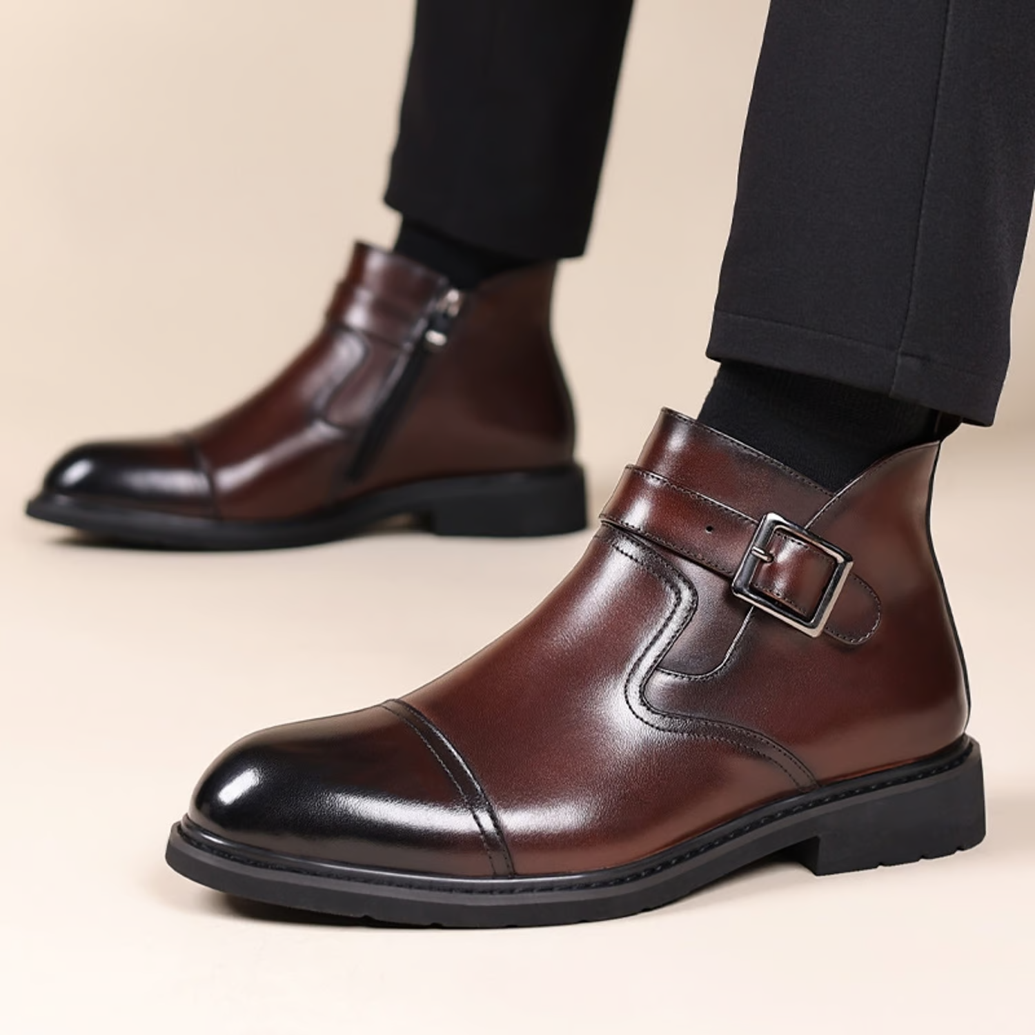 Bottes en Cuir de Vache